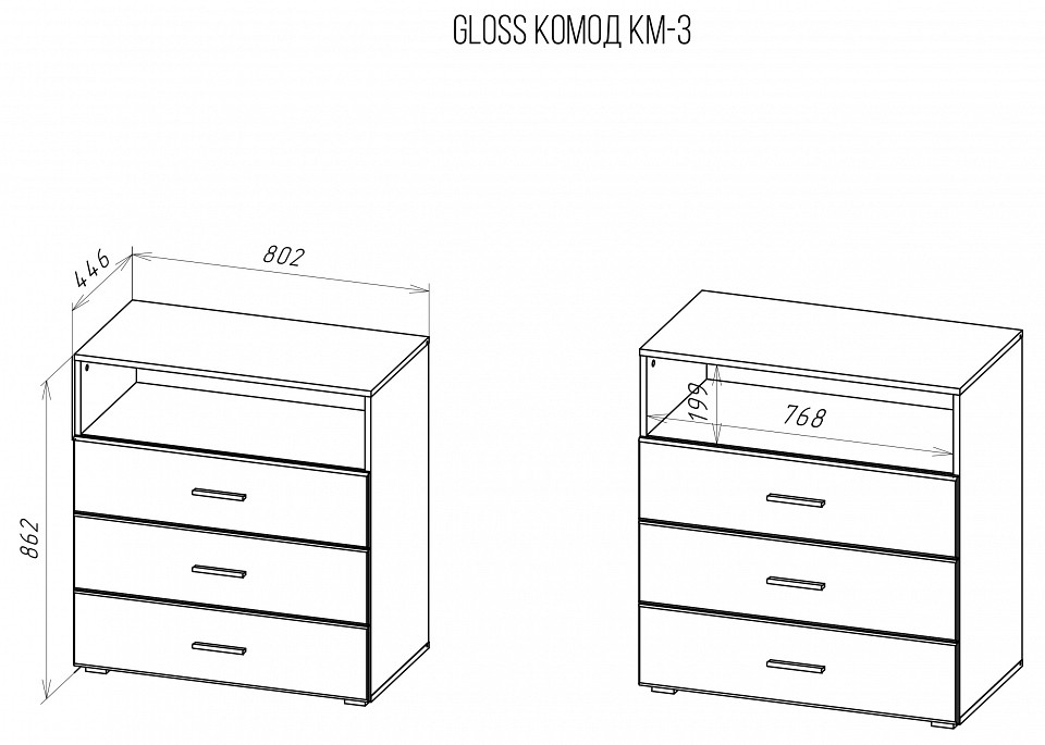 Комод Gloss