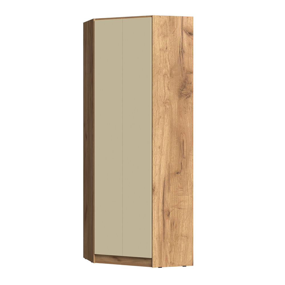 Шкаф угловой Челси Color, Слоновая кость, Дуб крафт