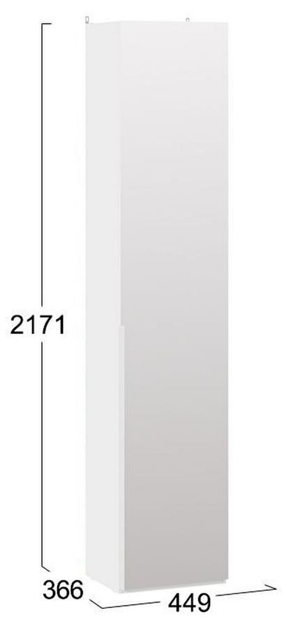 Шкаф для белья Порто СМ-393.07.212