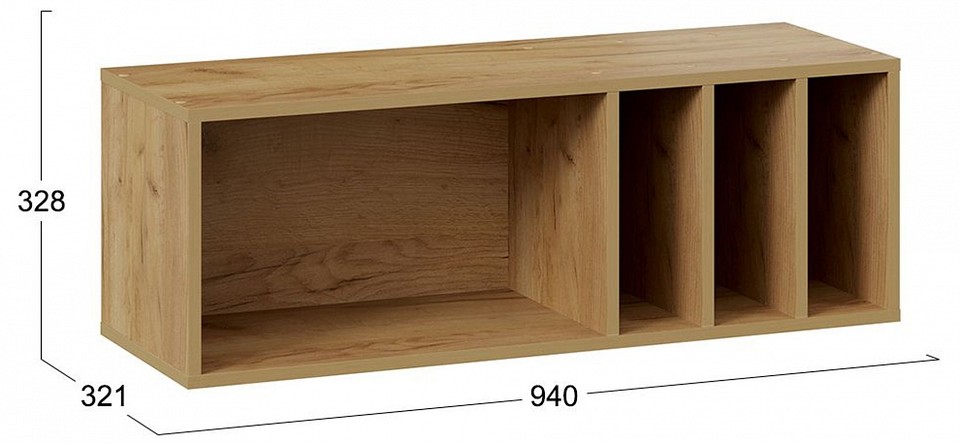 Полка навесная Хилтон Исп 1.1