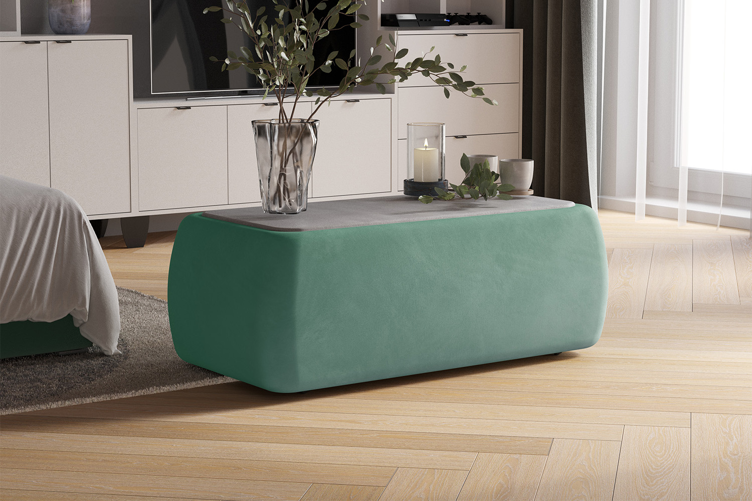 Стол журнальный Дизи, Мятный