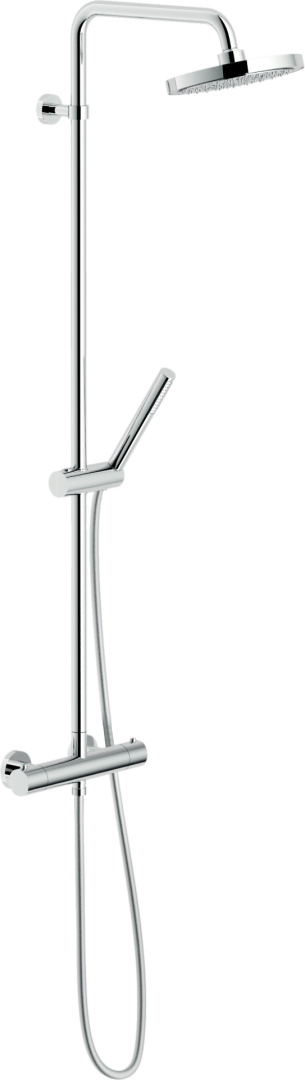 VE125030/30CR VELIS термостатическая душевая система, верхний душ 20 см