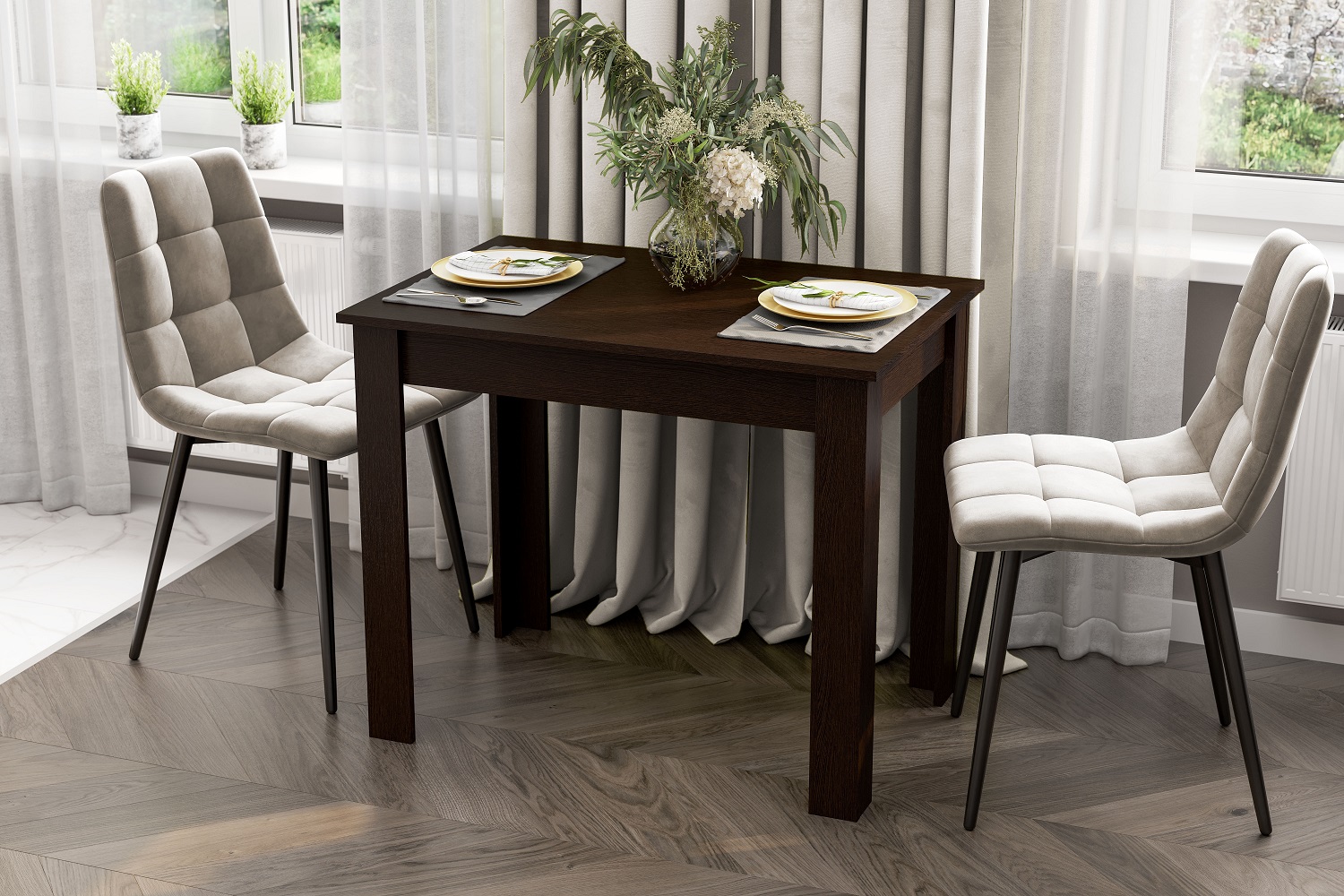 Стол обеденный СО 1, дуб венге