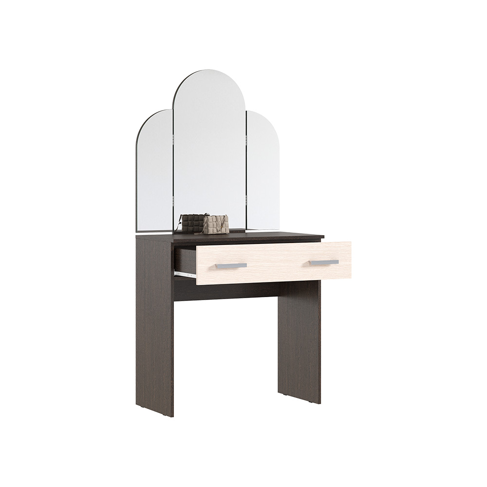 Столик туалетный Бася, Дуб беленый, Венге