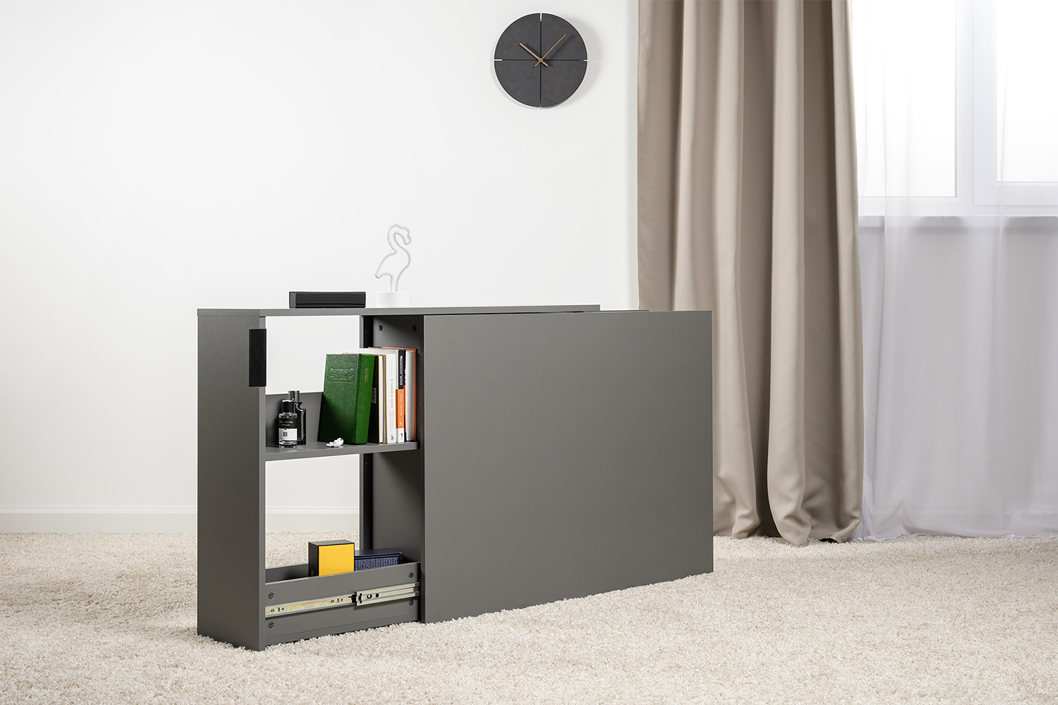 Тумба выкатная Марвэл 16.159, Темно-серый