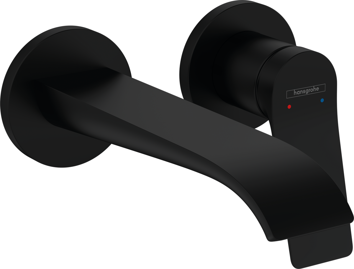 75050670 HG Vivenis настенный смеситель для раковины на 2 отверстия (внешняя часть),матовый черный