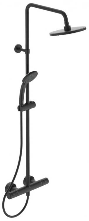 A7545XG CERATHERM T25 термостатическая душевая система, матовый черный