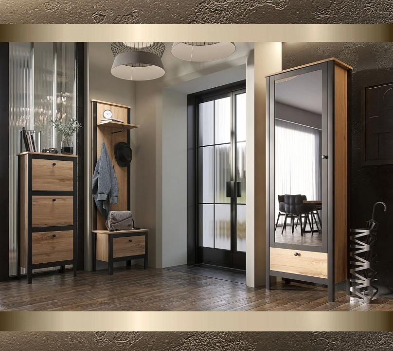 Шкаф платяной Лофт SZF1W1S-60 Шкаф платяной Лофт SZF1W1S-60