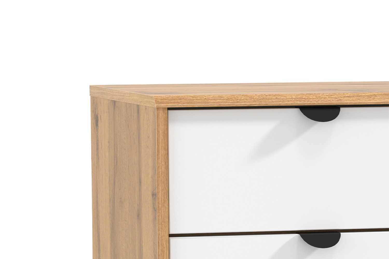 Тумба прикроватная Кензо 72.09, Дуб вотан, Белый