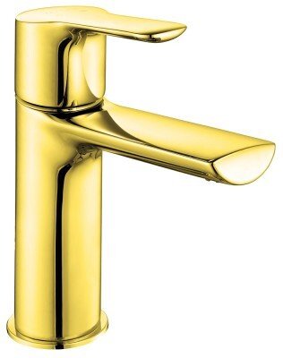 102808940EX LUNA смеситель для раковины 121 без донного клапана золото