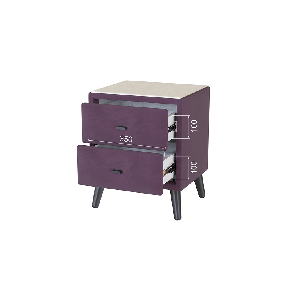 Тумба прикроватная Пай, Винный