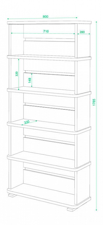 Стеллаж Домино СБ-25/5