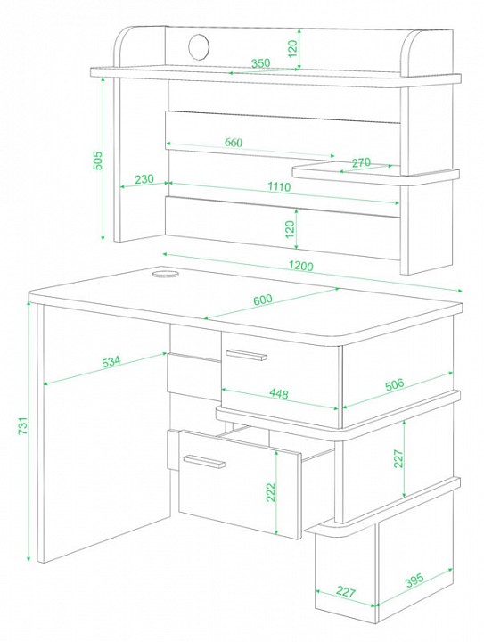 Стол компьютерный Домино СД-15