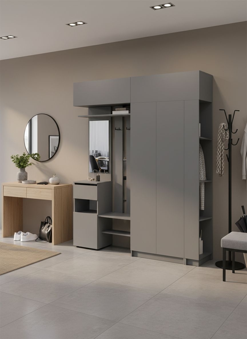 Прихожая Бали, Графит. Комплект 23