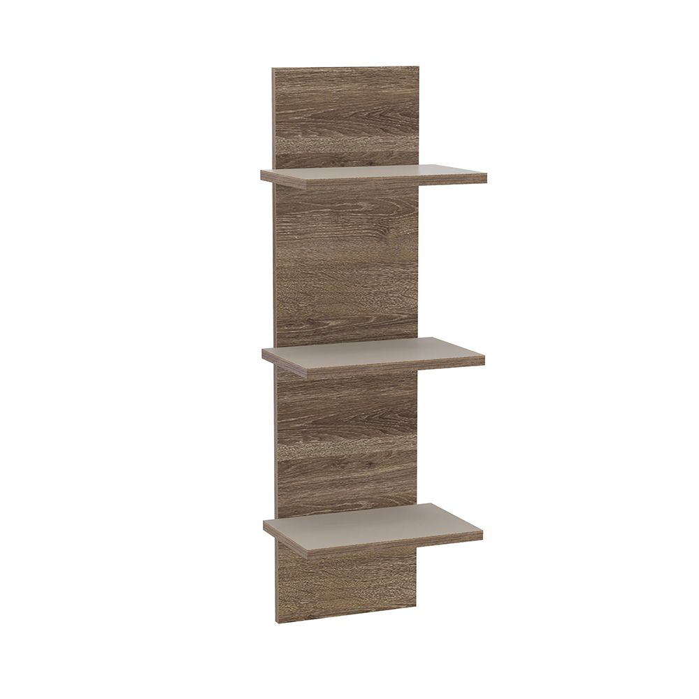 Полка навесная Сарита 75.06, Серый камень, Дуб давос