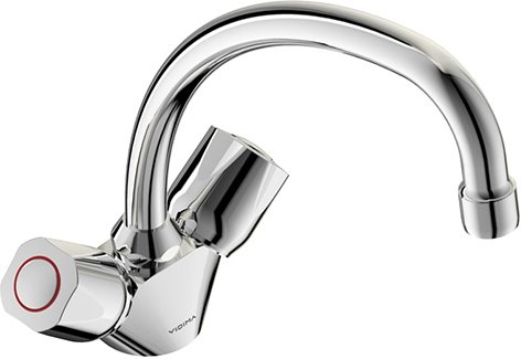 BA168AA ISKAR Смеситель для кухни двуручный