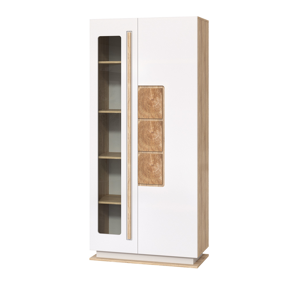 Шкаф Дора 30.02-02, Дуб Сонома, Белый