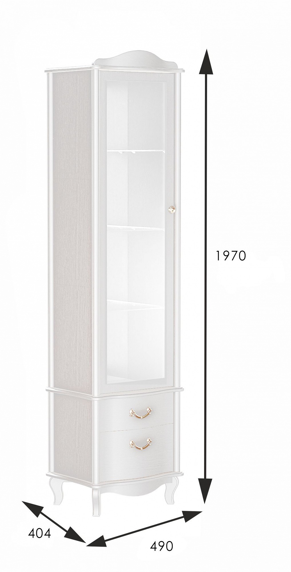 Шкаф-витрина Джульетта