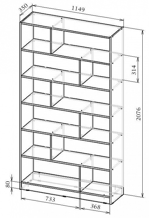 Стеллаж Либерти-6 СТЛ-6