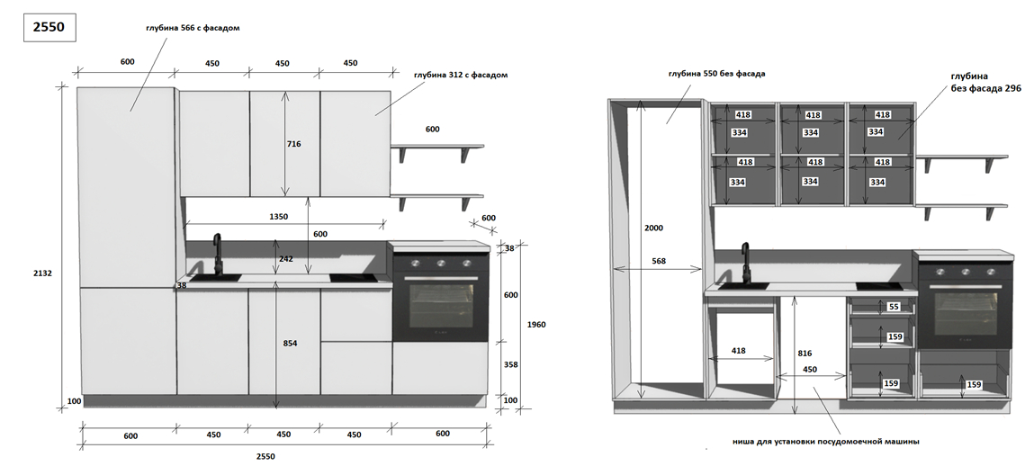 КГ 2550 ПВХ, Белый софт матовый Арника РМ в.7