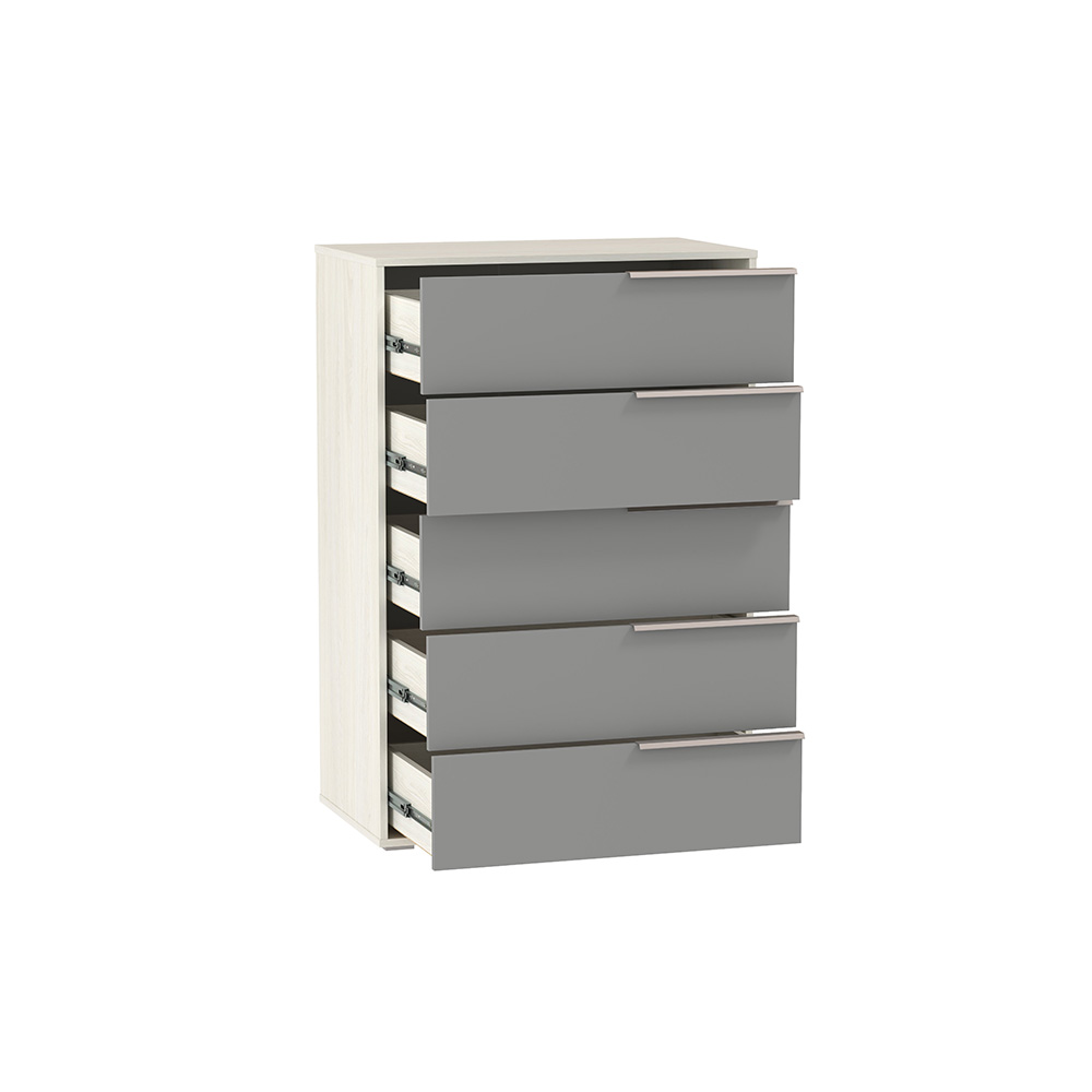 Комод Аданте 57.04, Ясень Анкор светлый, Серый