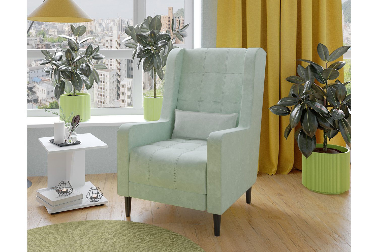 Кресло Корк, Мятный