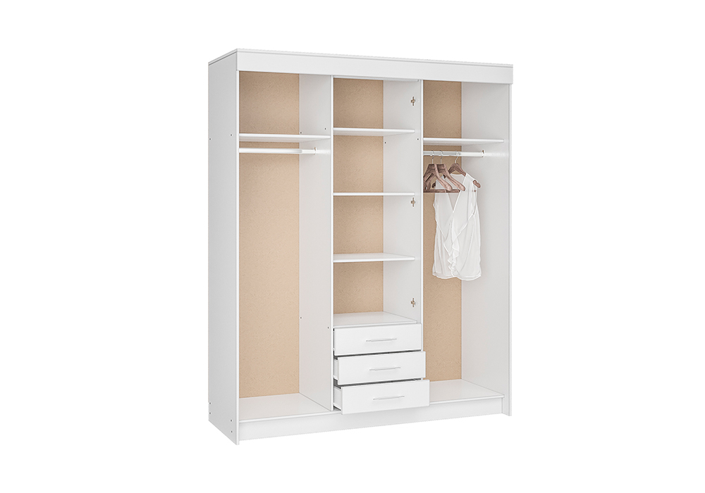 Шкаф-купе Фортуна белый