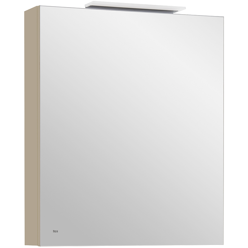 857646515 OLETA зеркальный шкаф правый 600 мм, 600х137х700 мм, c LED-светильником, включение от общего выключателя, капучино