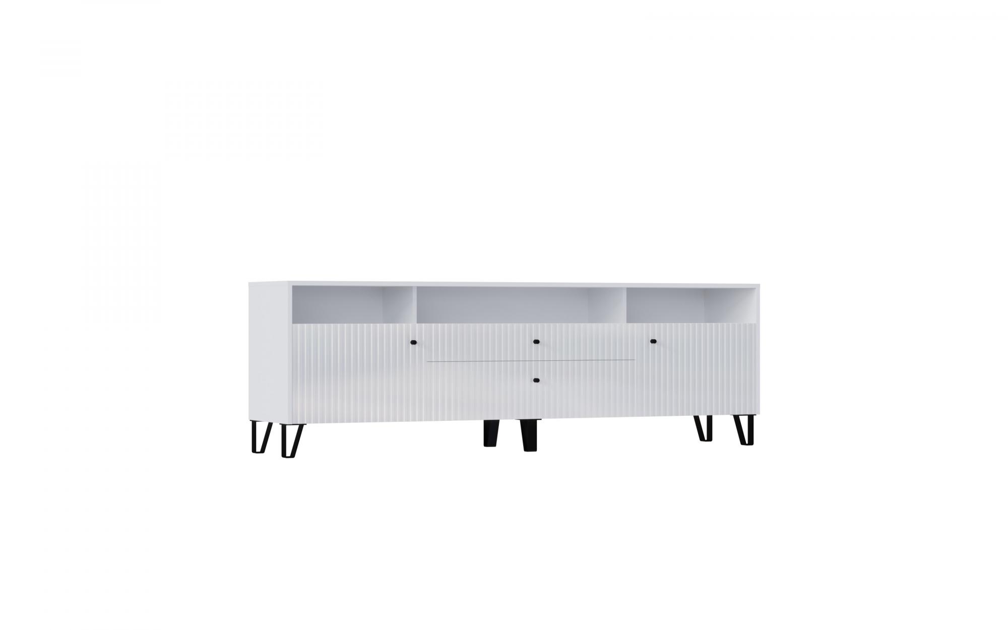 Тумба ТВ Оливия, Белый, Белый Глянец