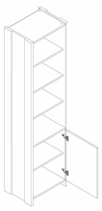 Стеллаж комбинированный Kristoff REG1D