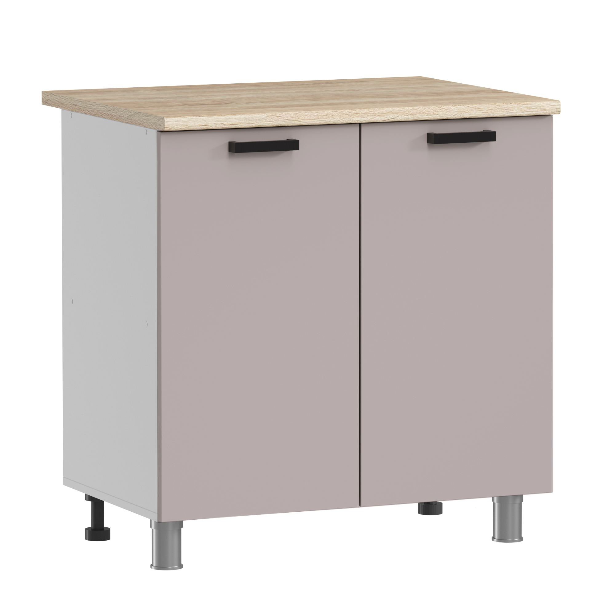 МК Аленушка Н 800 Лаванда Кашемир, скоба черный (со столешницей)