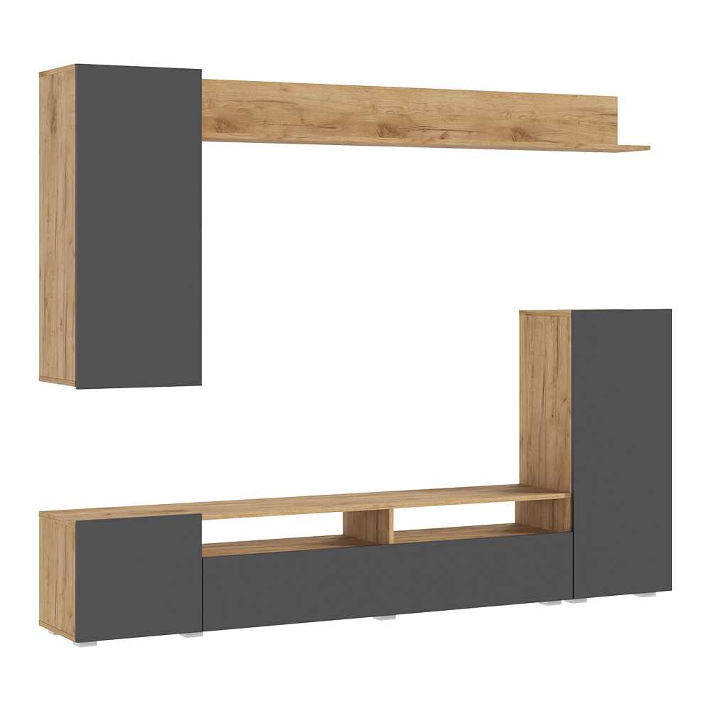 Гостиная Верона, Графит, Дуб крафт Гостиная Верона, Графит, Дуб крафт