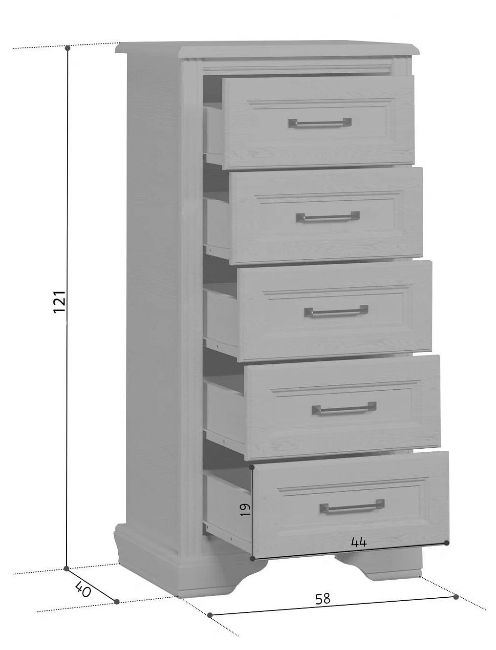 Комод Стилиус KOM5S