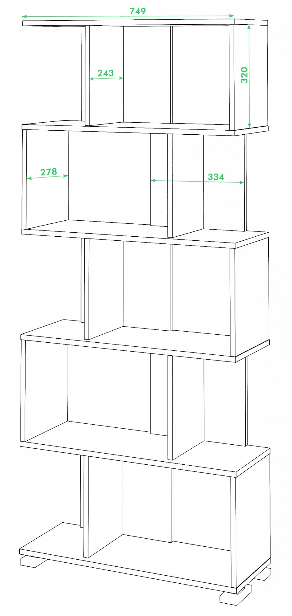 Стеллаж Домино нельсон СЛ-5