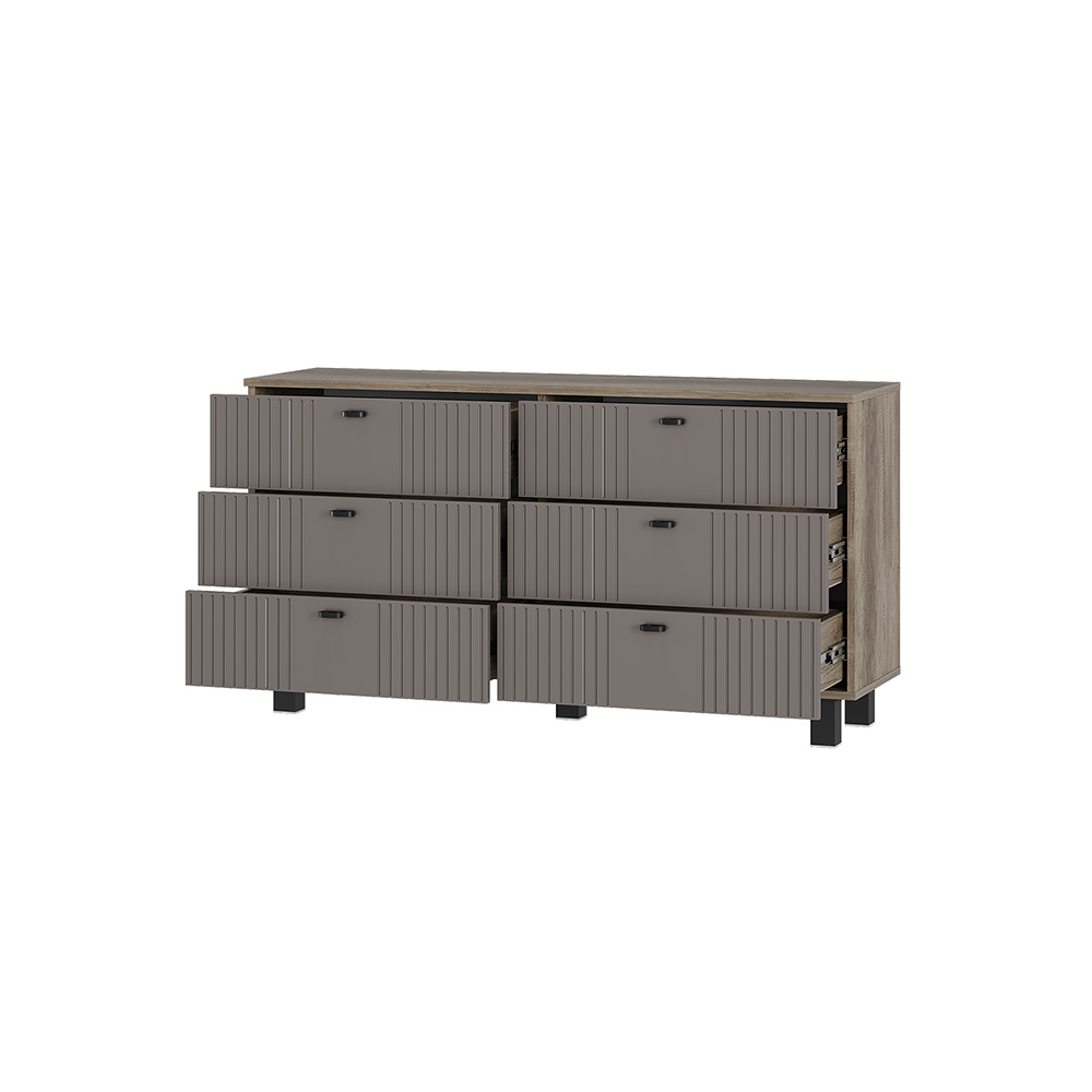 Комод Олива КМ-04, Дуб каньон, Муссон софт