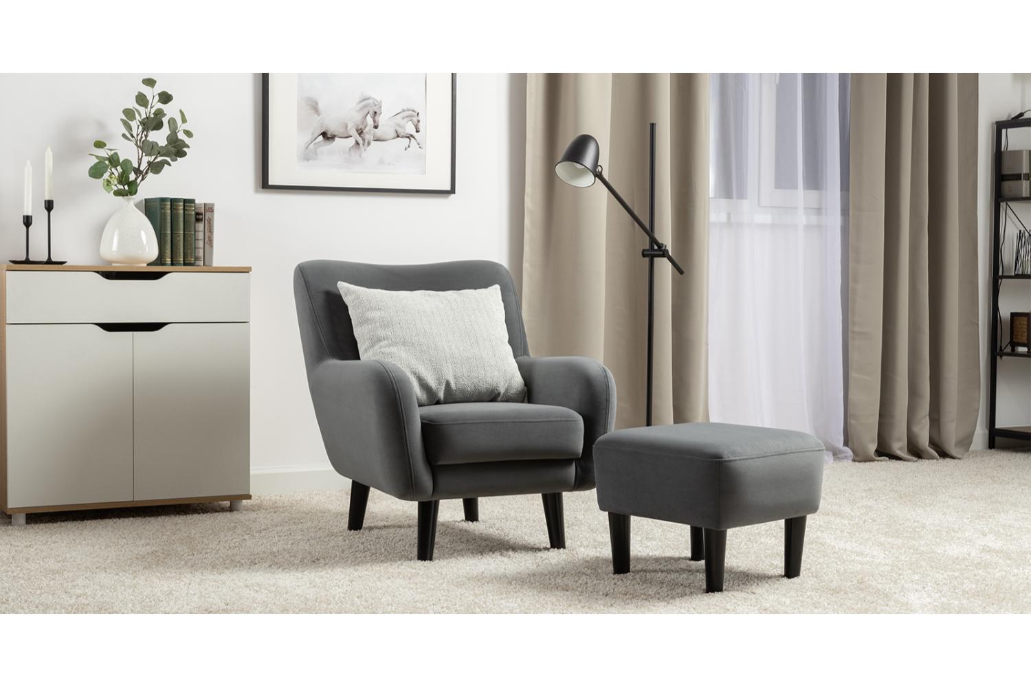 Кресло Дакота Серое