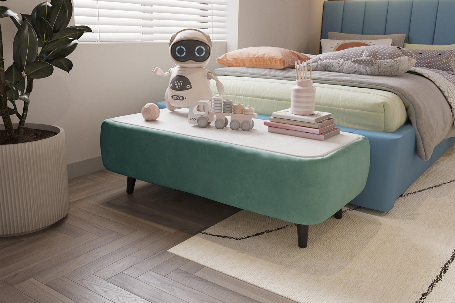 Стол журнальный Пай, Мятный