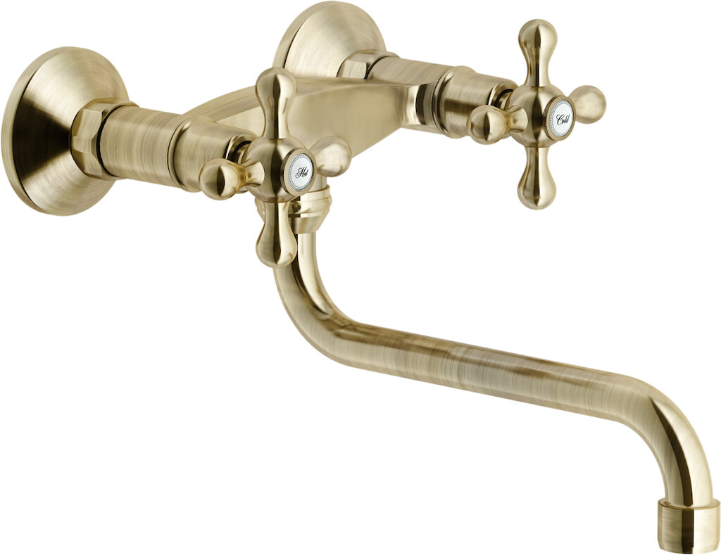 GRC5003BR GRAZIA смеситель для кухни настенный, бронза