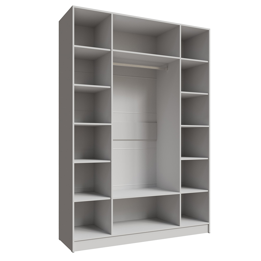 Шкаф Мадрид (1,6) без зеркала белый/ателье светлое Шкаф Мадрид (1,6) без зеркала белый/ателье светлое