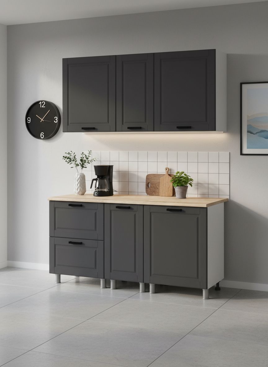 МК Аленушка 1,6м в.4 Астра Сталь,скоба черный,сонома