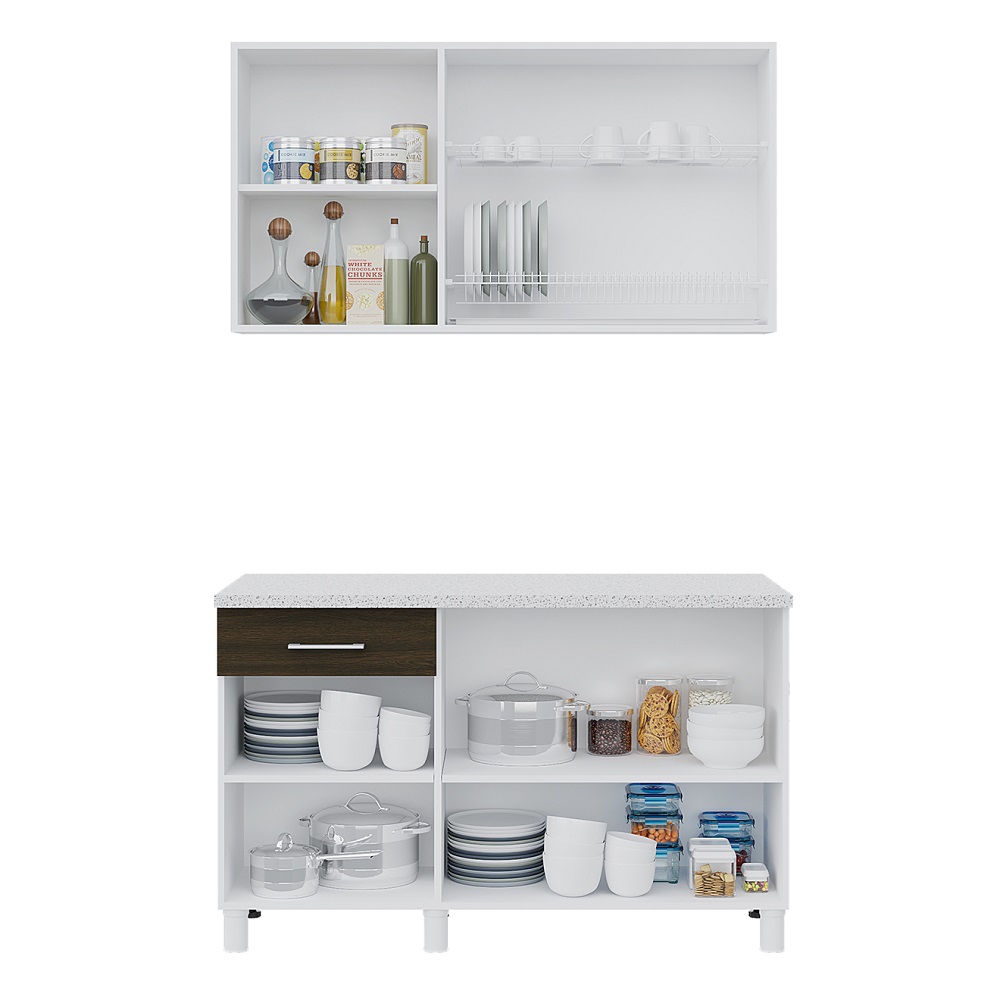 Корпус готовой кухни Trend 1300, Белый