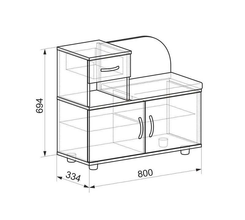 Тумба для обуви Аврора