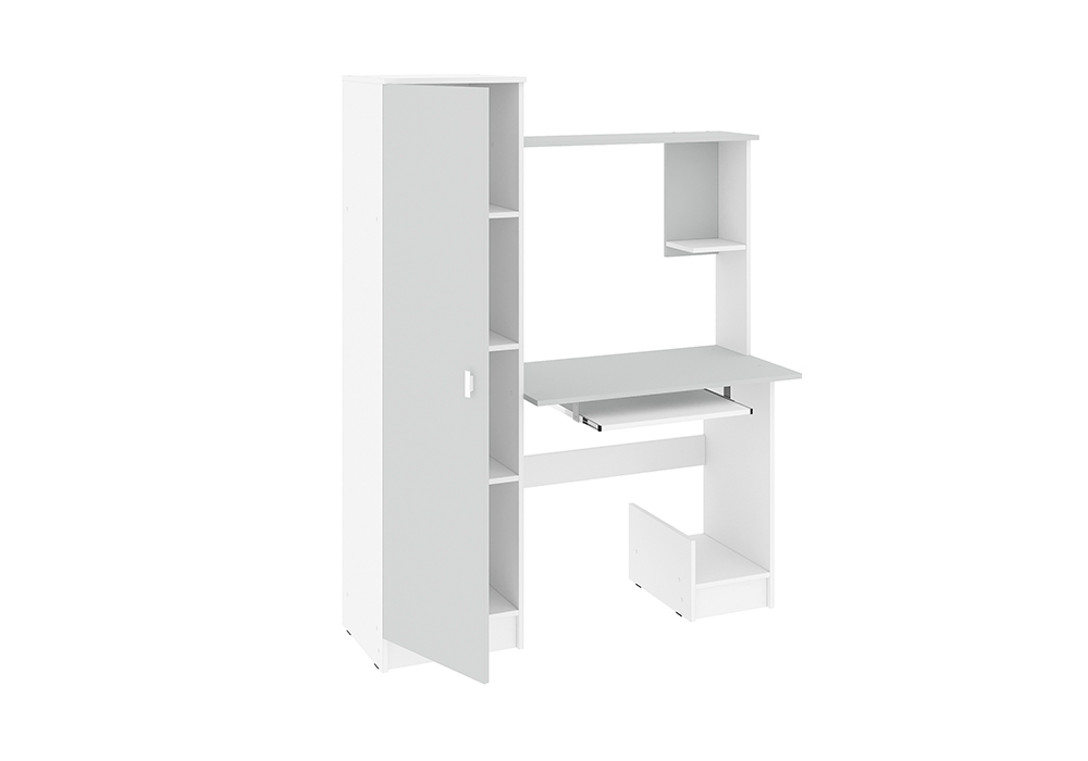 Стол компьютерный КС-004 белый / серый