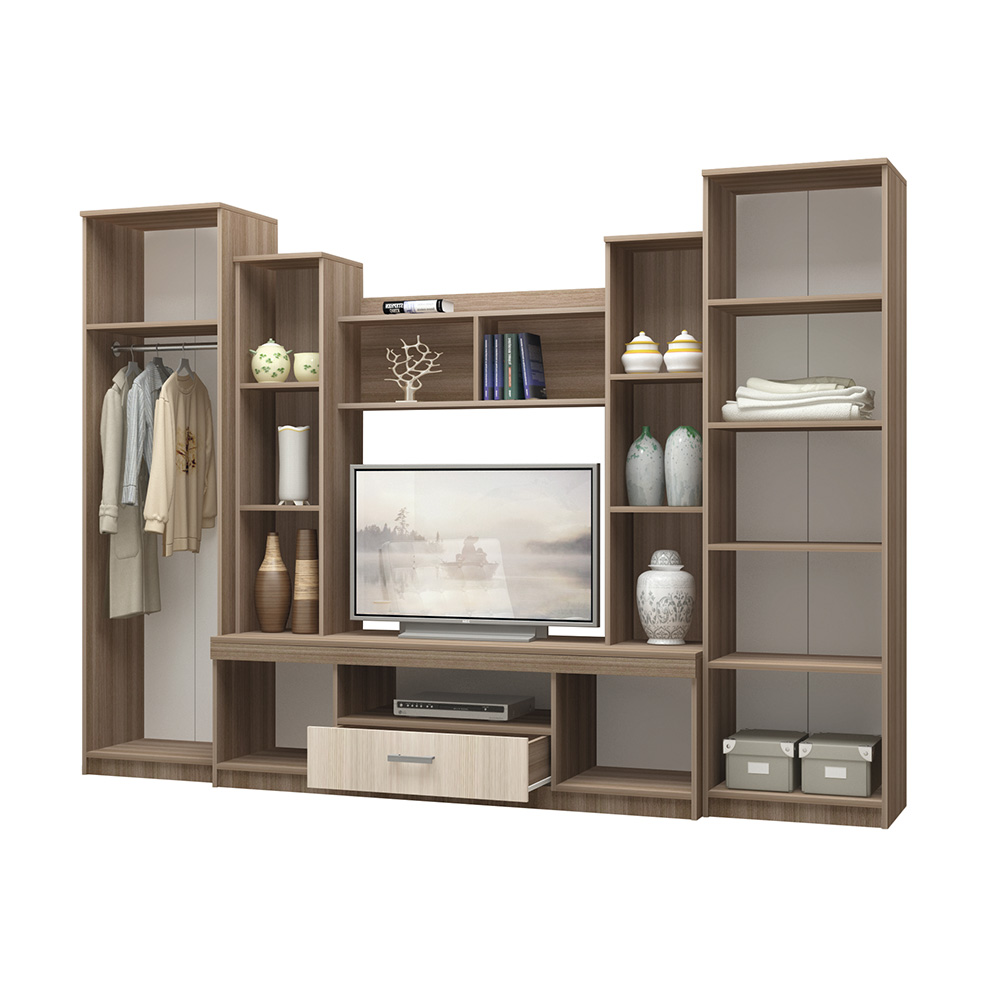 Гостиная Атлантида 4, Дуб беленый, Венге