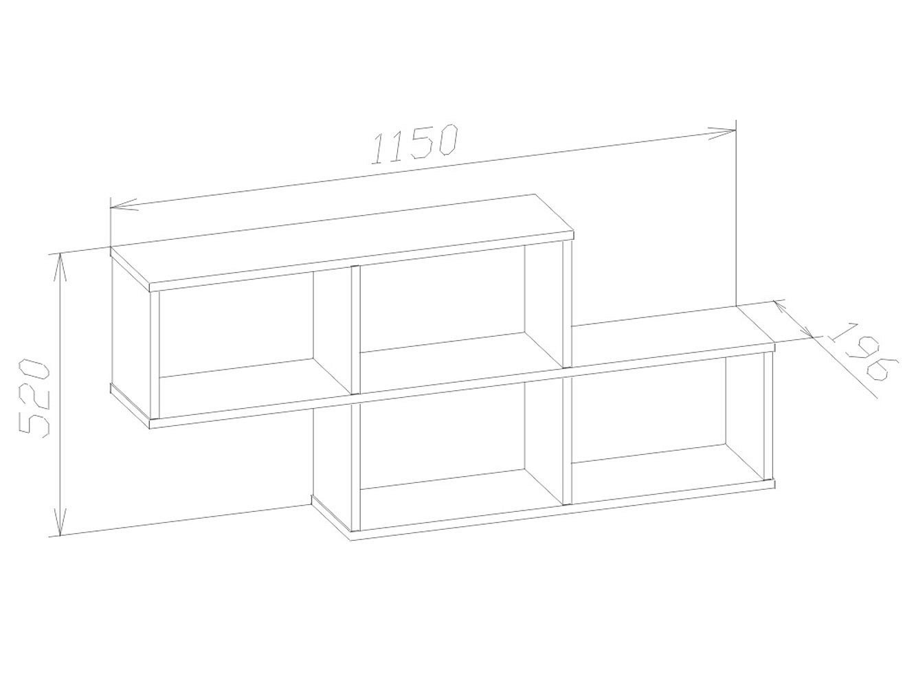 Полка навесная ПК-3