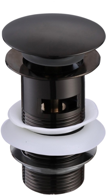 AQ6001MB сливной набор для раковины Push-open с переливом, матовый черный