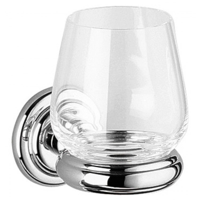 02150019000 ASTOR Держатель стакана в комплекте с хрустальным стаканом, хром (Снят с производства!)