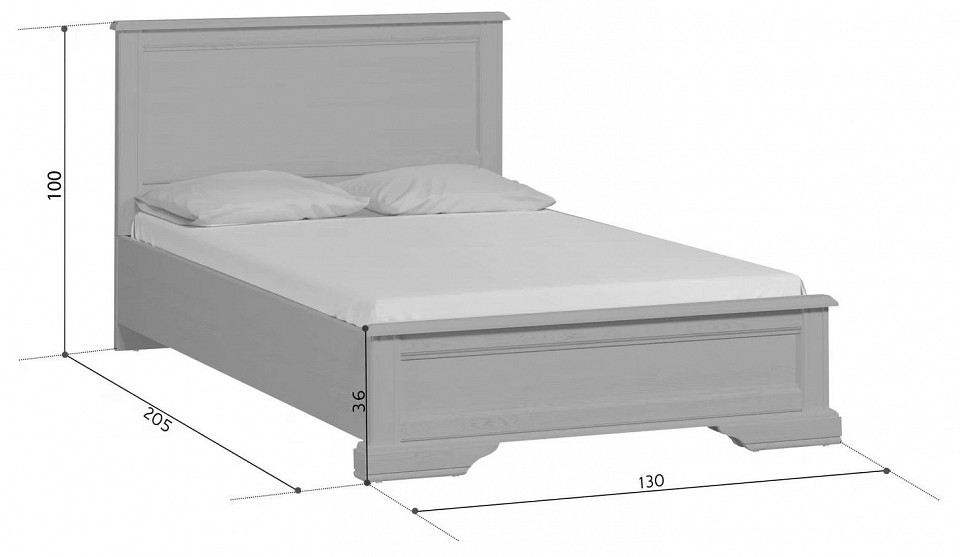 Кровать полутораспальная Stylius LOZ120х200