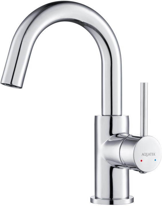 AQ1307CR ЕВРОПА смеситель для раковины, без донного клапана AQ1307CR ЕВРОПА смеситель для раковины, без донного клапана