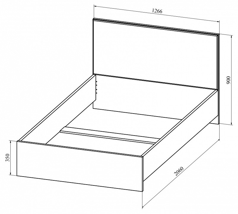 Кровать полутораспальная Анастасия АН-20К
